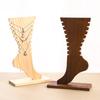 Foot Shaped Anklets Display Stand Wooden Detachable Jewelry Holder Wooden Jewelry Display Stand Jewelry Display Rack Anklets Bracelet Necklace Display