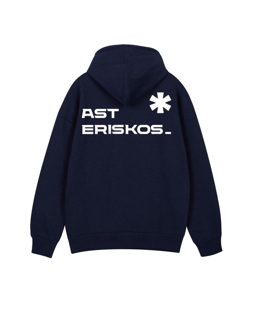 Толстовка с большим логотипом Asterisks, темно-синяя