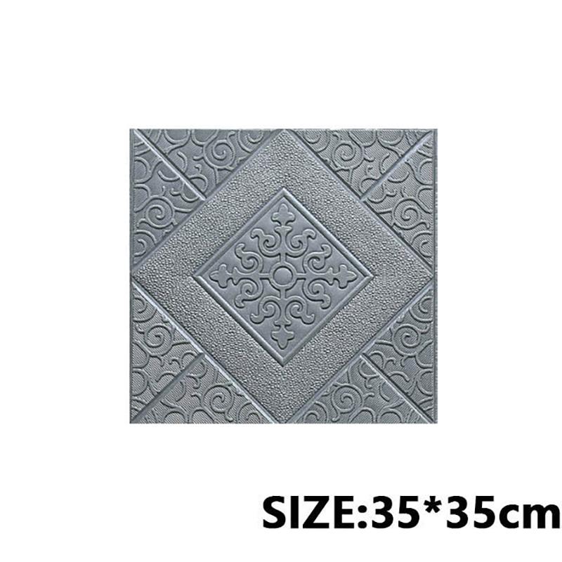 1 шт. 35*35 см самоклеящиеся 3D фоновые обои пенопластовые наклейки на стену водонепроницаемые влагостойкие украшения для гостиной