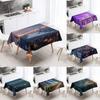World Famous City Night Scene Tablecloth Wedding Party Restaurant Table Decoration Waterproof Kitchen New Home