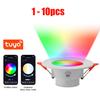 1-10 шт. Умный светодиодный точечный светильник WiFi Bliling Лампа RGB Лампа Управление через приложение Удаленное управление Изменяющий цвет свет для Google Alexa Home