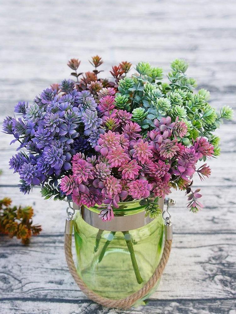 3 пучка 28 головок искусственные растения суккуленты пластиковые поддельные суккуленты растения для дома, сада, свадьбы, украшения гостиной