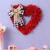 Венок в форме сердца День святого Валентина Универсальный Практичный Портативный Гирлянда Подвесное украшение для