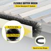 Gutter Guard Brush With 15 FT Length Bristle, 4.33\"(Dia) Gutter Brush Leaf Guard Fit for 5 Inches Gutter, Galvanized Steel Wire Gutter Brush, No