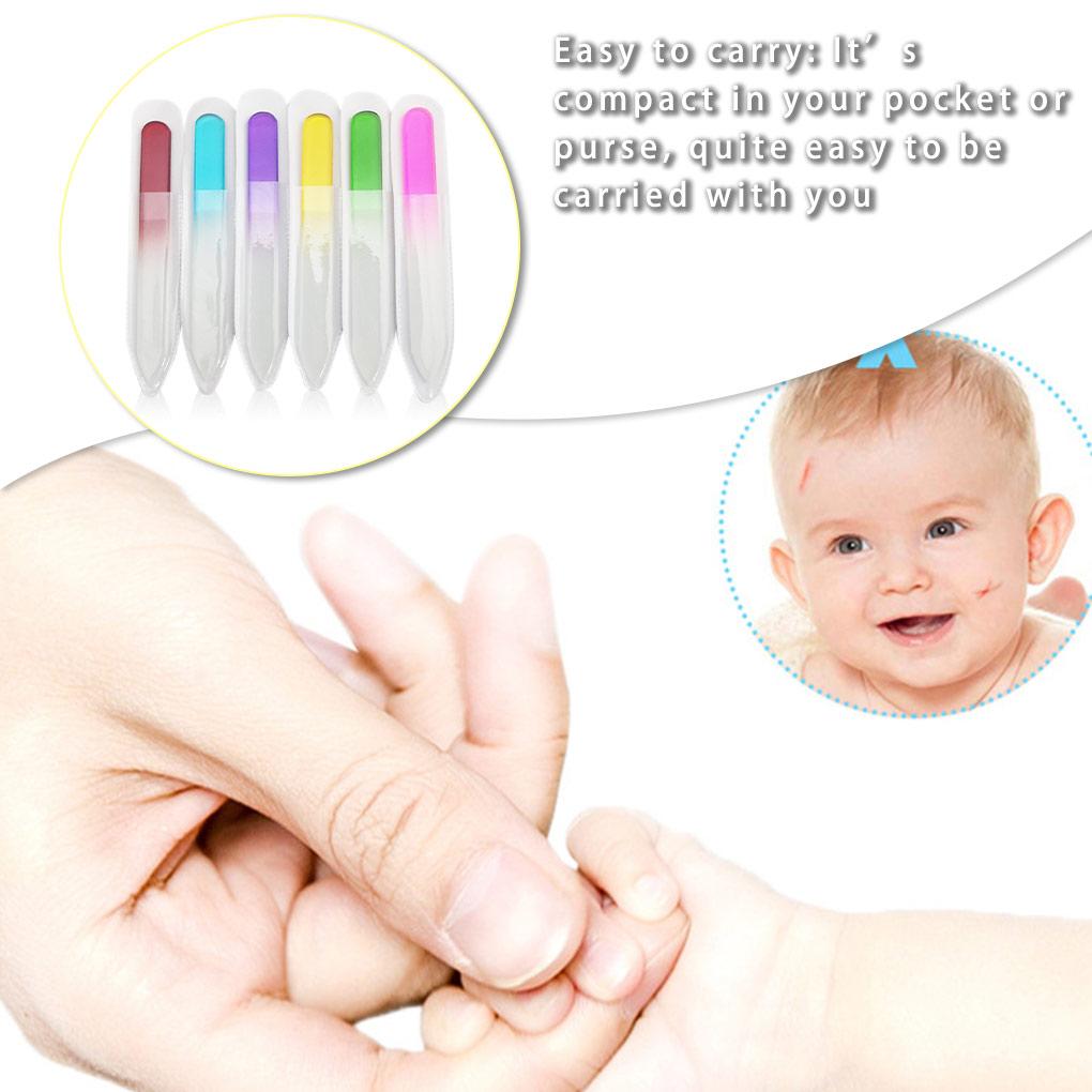 6 шт./Набор Пилка для ногтей Матовая износостойкая Гибкая Моющаяся DIY Поделки Стеклянная Арт-дизайн ногтей Маникюрные инструменты Женские