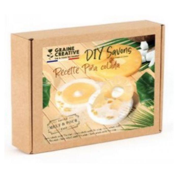 DIY Soaps - Graine Creative - Pina Colada - Pineapple - Coconut - Dried Flowers