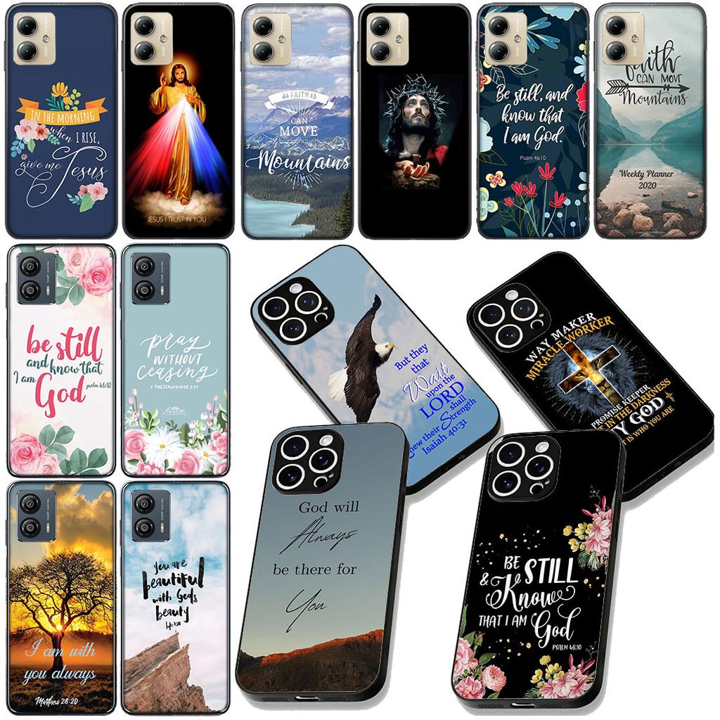 Bible Verse Jesus Christ Christian Flower Case for Samsung Galaxy A04 j7 J5 J2 Prime J8 A01 A02 A03 A42 M06 M16 M56 M23 G57