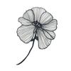 2pcs Black Flower Embroidery Patches for Clothing DIY Sew On Floral Parches Embroidery Lace Appliques Clothing Decorate