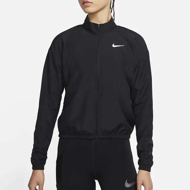 Nike Jackets Women's Black Stand Collar Moderate Other (Unisex) Jackets DD4926 010