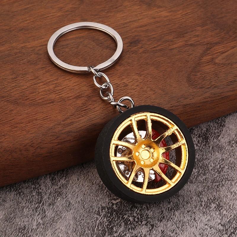 Car Keychain Pendant Tire Metal Tire Keychain