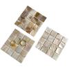 1Pc Mosaic Pads Square Coaster Ins Style Natural Conch Shell Mats Room Decoration Photography Props Heat Insulation Coaster