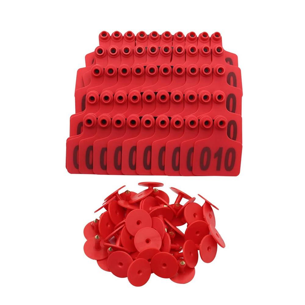 100 шт. Сельскохозяйственное оборудование Бирка для уха свиньи козы Идентификация Знак на ухо свиньи овцы Серьги-бирки для овец Корова