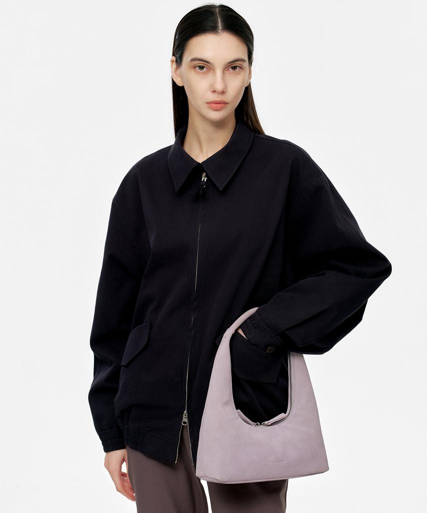 Margesherwood Hobo Shoulder_Lavender Gray Suede