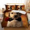 Bed Linen 3D Rose Dachshund Bedclothes For Girl Boy Duvet Cover Sets Twin Bedding Set Dekbedovertrek 240/220 Dachshund Bed Set