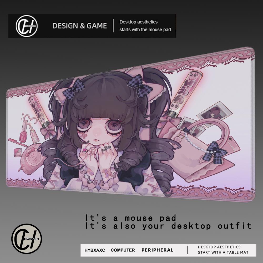 HYBXAXC Mouse Pads Anime Sexy Girls Ultra-Smooth Non-Slip Ideal For 900x400 Gamers Mouse Pad Shock-Absorbing Protect Your Desk