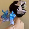 Fashion Lily Flower Hair Clip Crab For Women Girls Elegant Fairy Large Hair Claw Jaw Shark Hairpins Sweet Hair Accessories