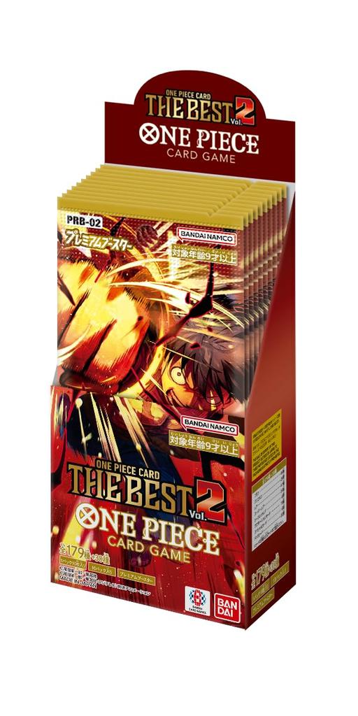 Bandai One Piece Card Game Premium Booster ONE PIECE CARD THE BEST of with 2 Promotional Packs Vol.2 [PRB-02] (Box 10)