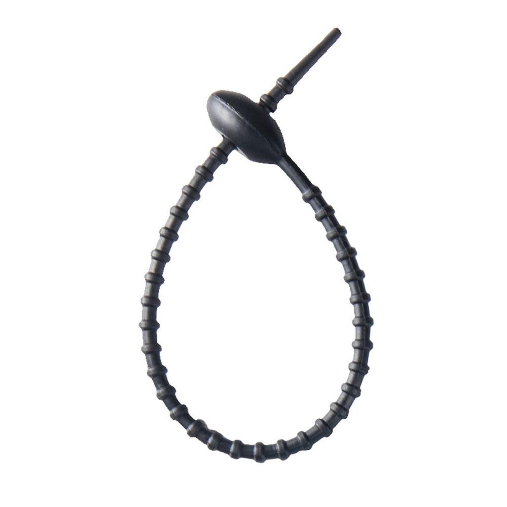 10Pcs/Set Tadpole Shaped Cable Winder Silicone Ribbon DIY Keychain Pendants for Earphone Charge Cable Line Tie Strap Organizer