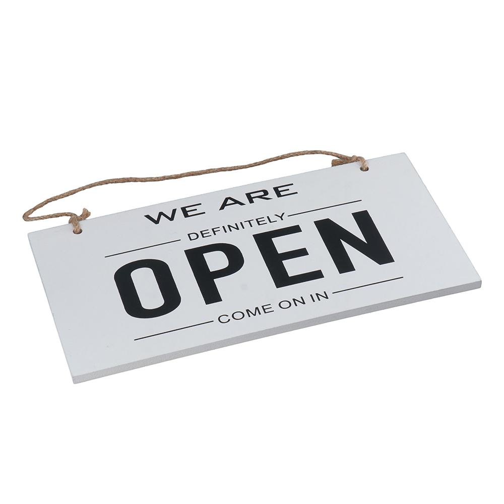Double Sided Hanging Sign With Ring Open and Closed Club Business Sign Shop