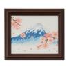COSMO Embroidery Kit Sparkling Japanese Seasons (Fuji and Cherry Blossom Viewing) No.522401 Finished Size: Approx. 16.5cm X 14cm