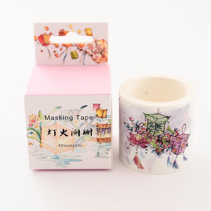 Креативная рваная вручную кружевная и бумажная лента для ручного счета, материал в упаковке, украшение своими руками в китайском стиле, бумажная наклейка для ручного счета