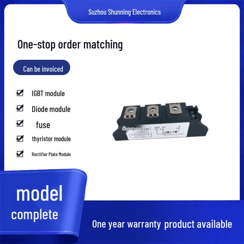 Brand New Original CTD27GK Series Thyristor Module: Models GK08, GK12, GK14, GK16, GK18.