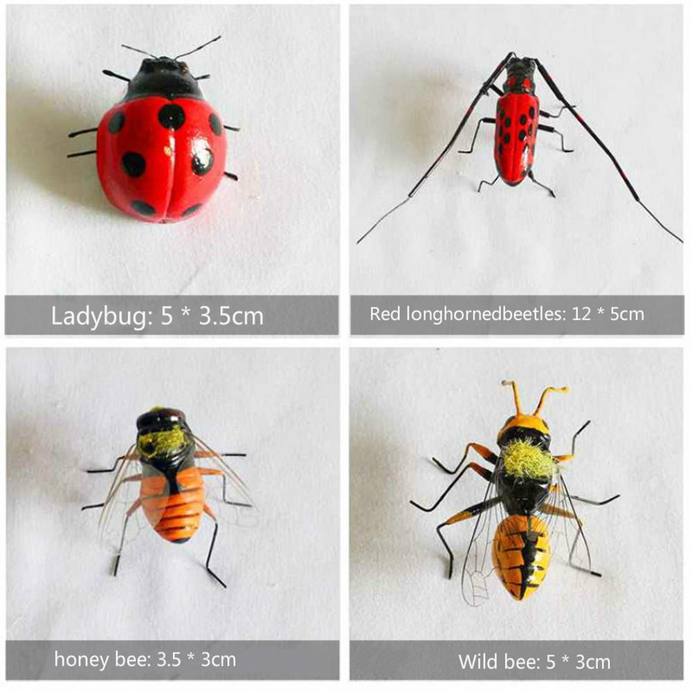 Simulation Insect Uang Cicada Cricket Frog Gardening Micro-landscape Decoration Teaching Refrigerator Stickers