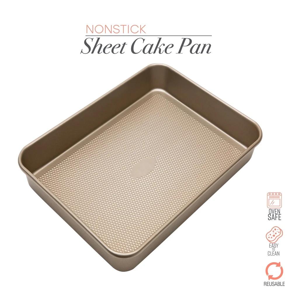 Pro Series Non-Stick Baking Pan with Diamond Base Carbon Steel Durable Kitchen Bakeware Sheet Cakes Cookies Roasting Vegetables