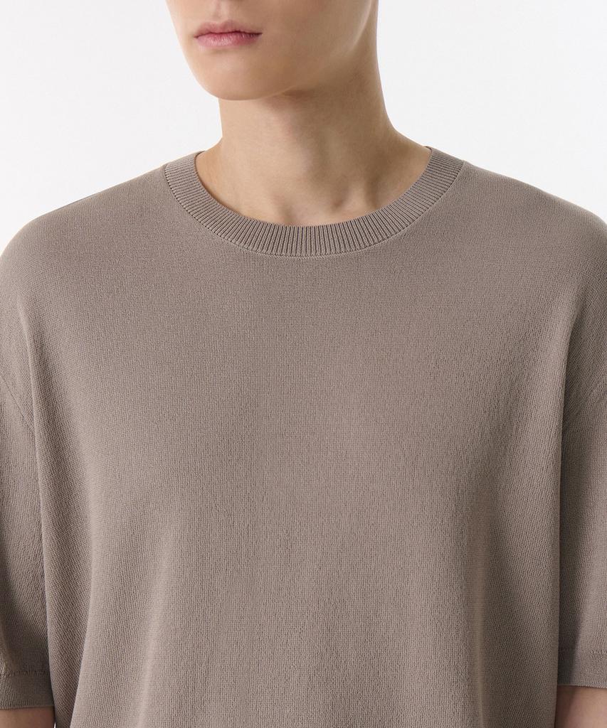 MUSINSA STANDARD Cool Touch Crew Neck Short Sleeve Knit [Taupe]