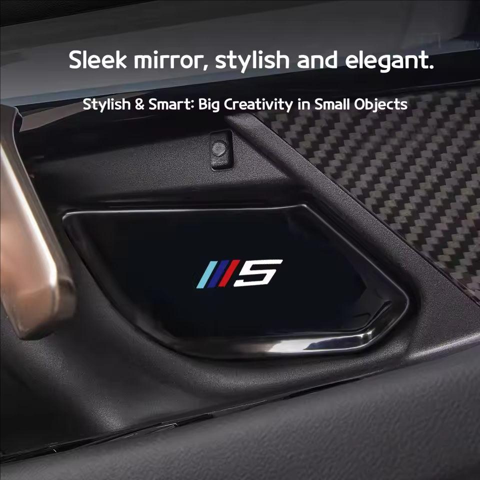 4Pcs 3D Car Inner Door Bowl Guard Stainless Steel Protection Cover Stickers For BMW 3 5 series i3 i5 X3 X5 G05 G45 G60 2019-2025 TCFJN1