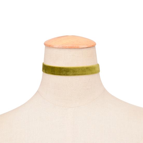 Готическое мягкое бархатное однотонное колье-колье для леди и девочек, клубный танец