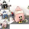 Disney Mickey Design Color Blocked Children Backpack For Kindergarten And Elementary Kids