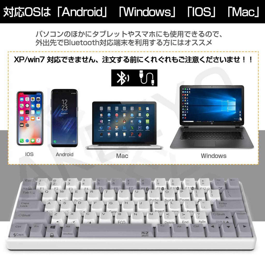 NiZ Ёмкостная Бесконтактная Компьютерная Клавиатура Беспроводная Клавиатура Игровая Клавиатура Клавиатура MINI Маленькая Английская Раскладка Гравированная Совместимая с Нагрузкой 35 г