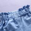 Летние короткие штаны для девочек 0-4 лет, комплект одежды из 2 предметов, хлопковый костюм