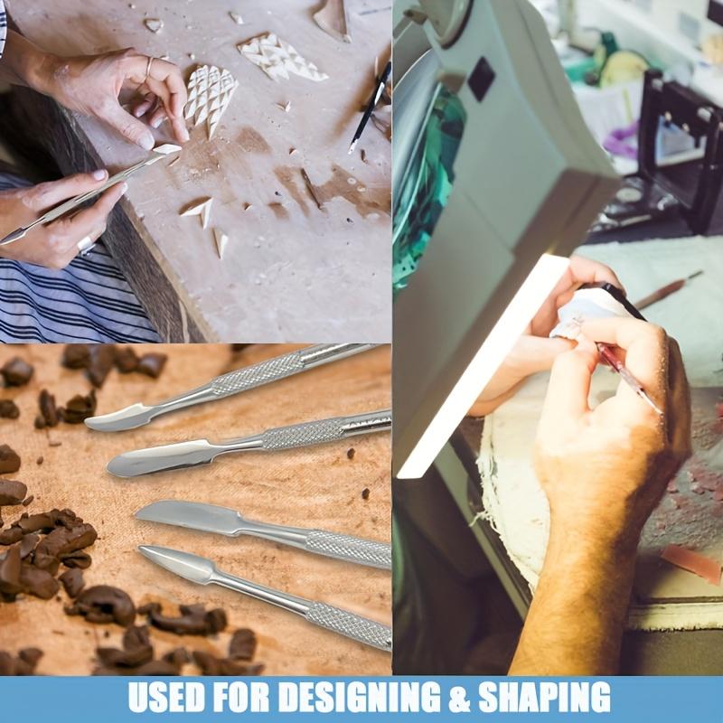 12 шт. Двусторонние инструменты для резьбы по воску для керамики, Набор для лепки из воска и глины своими руками для моделирования и придания формы