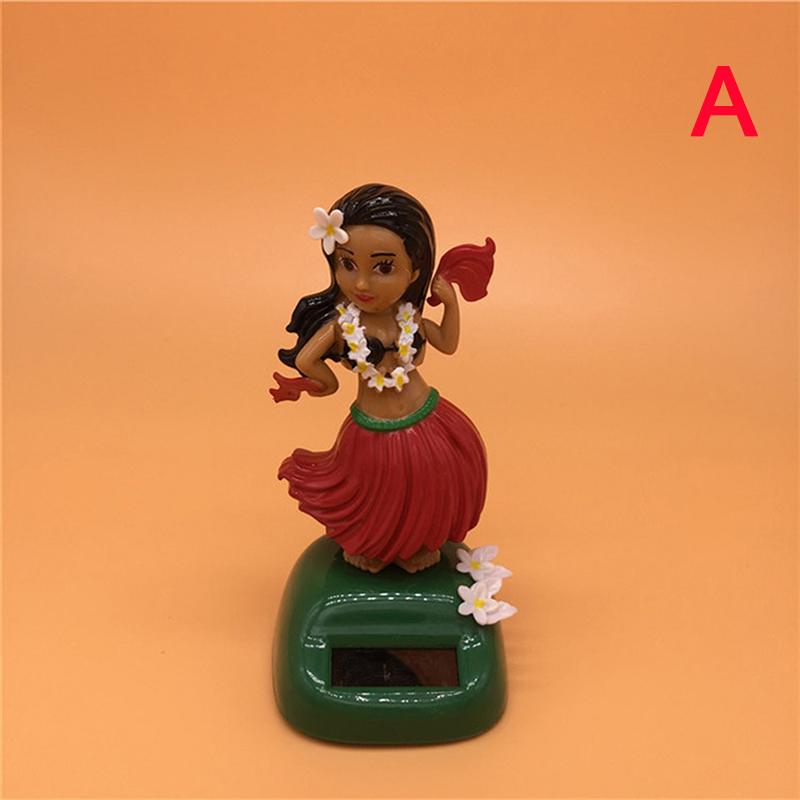 Автомобиль Декор Танцующая Кукла Солнечная Энергия Игрушка Гавайская Хула Девушка Трясущая Голову Орнамент