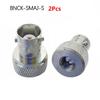 1/2Pcs Gold Silver Black RF Coaxial Adapter  for Walkie Talkie Antenna Motorola Interphone