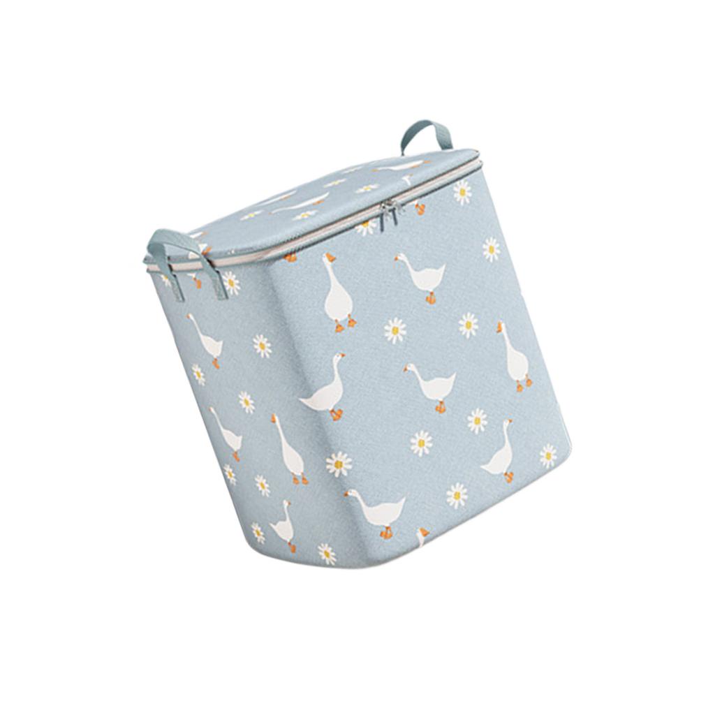 Large Capacity Storage Bag For Blankets Clothes Non Woven Fabric Foldable Seasonal Clothing Organizer With Handles