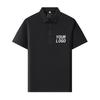 180 GSM Cotton Polo Customized Pattern Print Men's Polo Shirts