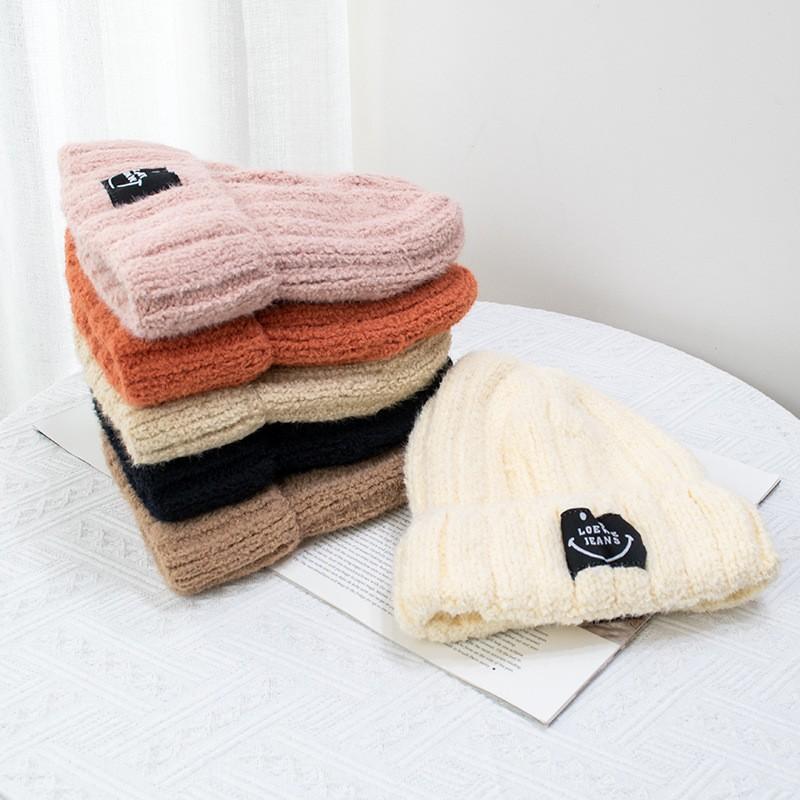 Winter Hat for Women with Plush Insulation Soft Versatile Showing Off Face Small Knit Yarn Hat