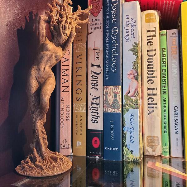 Статуя Богини Леса из смолы, украшения, садовый декор, дерево, Бог, ремесло