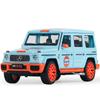 1/18 масштаб Benz Gulf Oil G63 уровень серии игрушечный автомобиль, литой автомобиль из сплава, аудиовизуальный внедорожник, детский подарок