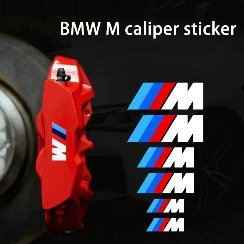 For BMW E36 E39 E46 E60 E70 E90 E91 E92 F25 G20 G30 F10 F20 F30 M Caliper O10 Stickers Resistant Brake Wheel Hub Stickers