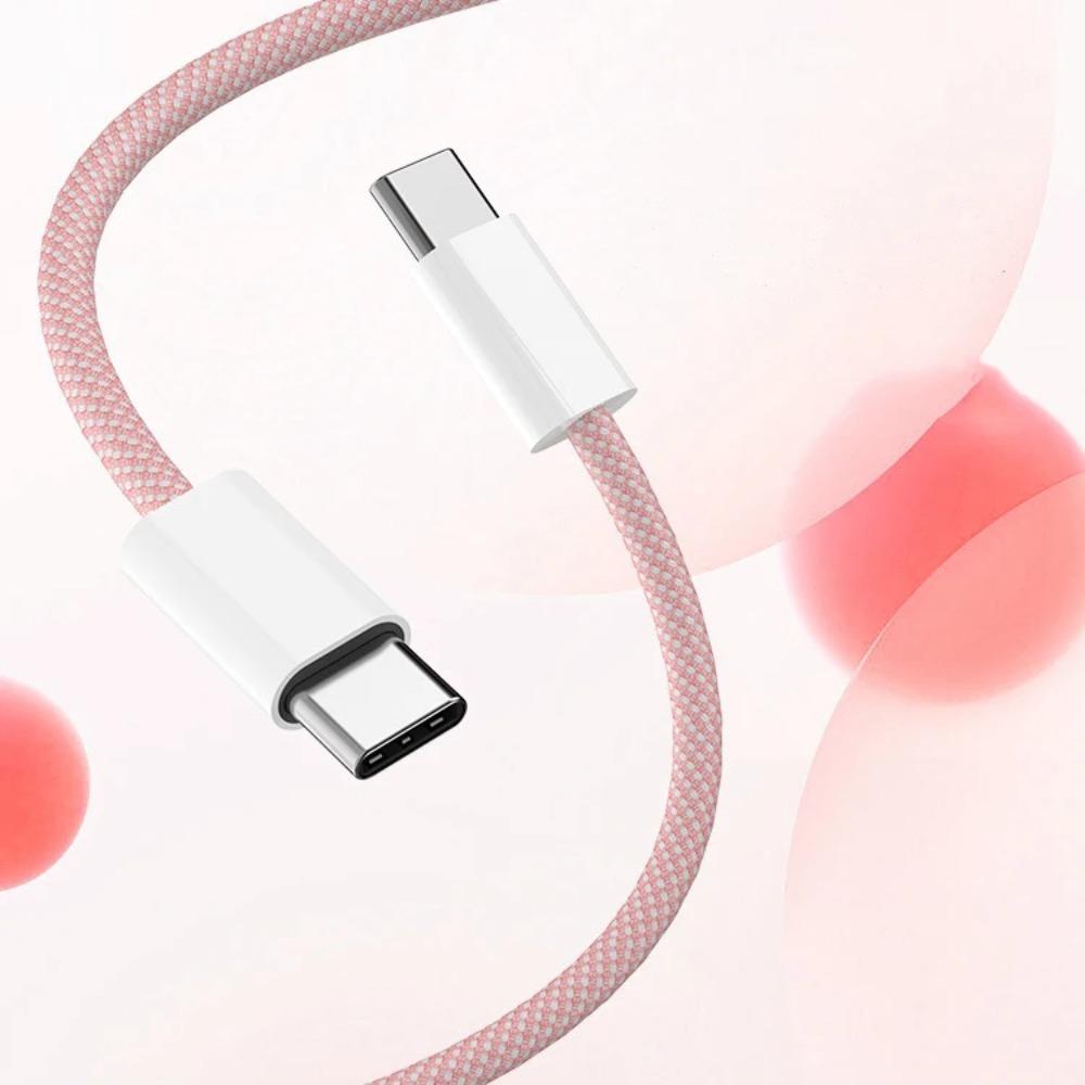USB-C на Type C цветной кабель для Apple iPhone 15 PD 60 Вт быстрая зарядка для Huawei Xiaomi Samsung Type C плетеный кабель аксессуары