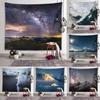 Snow Mountain Landscape Tapestry Starry Sky Wall Art Decoration Dormitory Room Aesthetics Living Room Bedroom Home Decoration