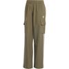 Originals Adicolor Cargo Pants Logo Embroidery Vintage Loose Wide Leg Knit Sports Pants Women Pants Green IX5964