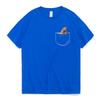 2026 Funny Pocket Capybara T Shirt Anime Graphic T Shirts Men and Women 100% Cotton Casual O-Neck Tees Oversize Streetwear T-shirt