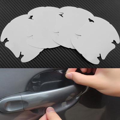 4 шт. Универсальная невидимая автомобильная дверная ручка защитная пленка от царапин