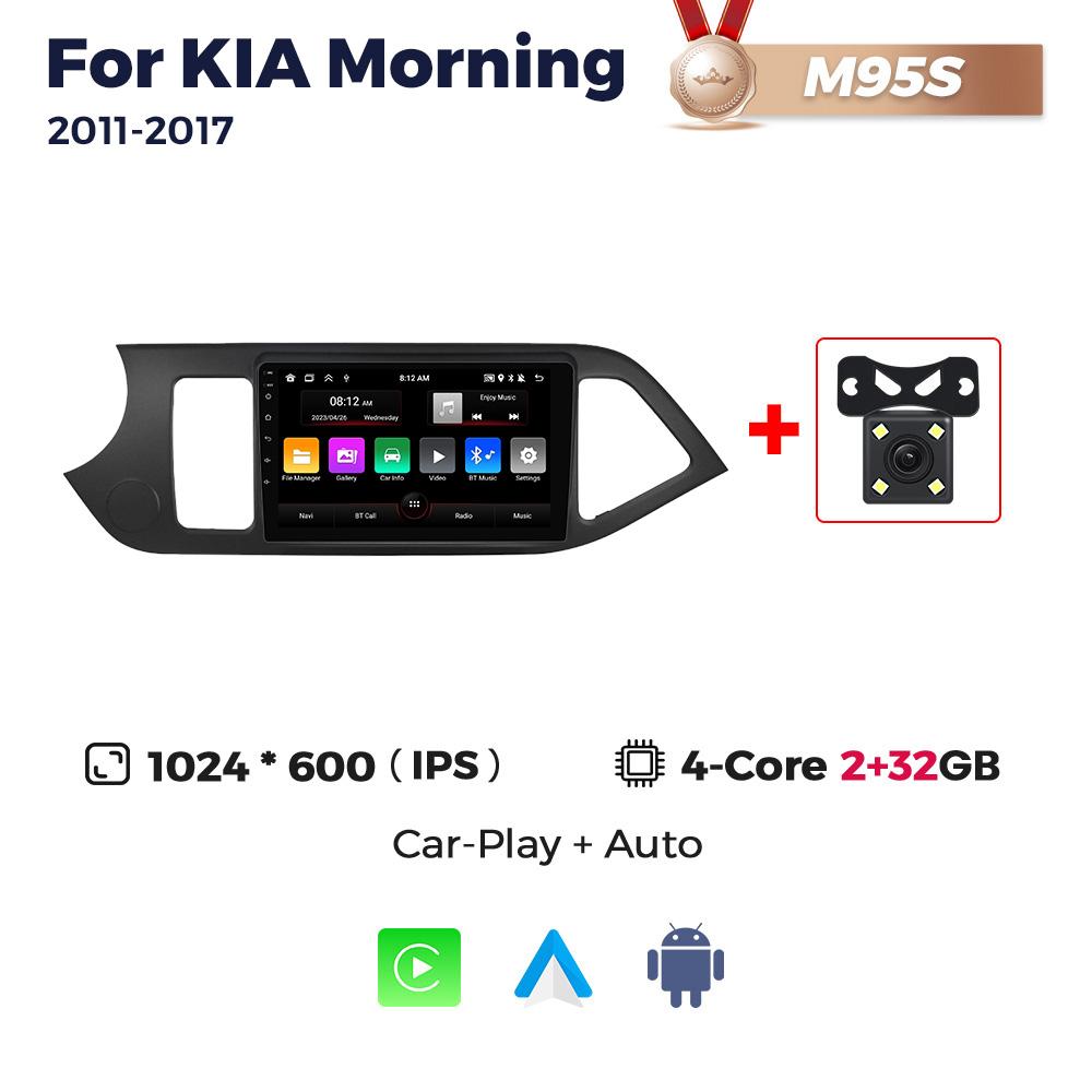 Navifly 7862S 8G+256G Android All-in-one Car Audio For KIA Morning 2 Picanto 2011 - 2016 2017 Navigation GPS Wireless Carplay BT