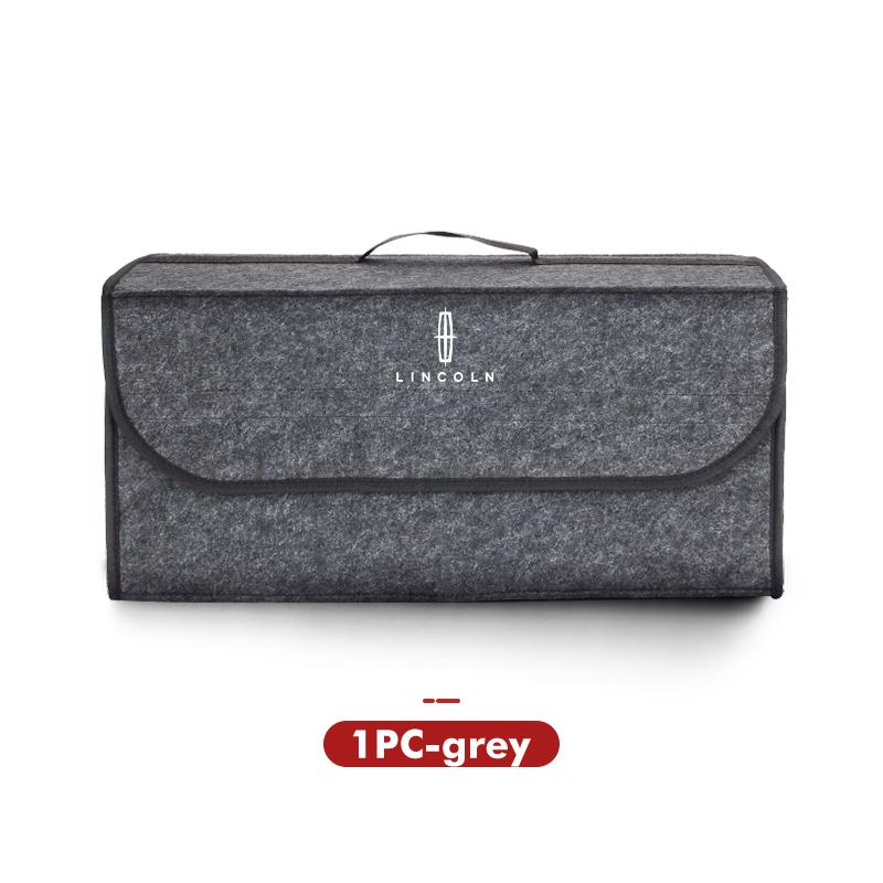 Felt Car Trunk Organizer Folding Storage Box Tool Organizer Boxs Auto Accessories For Lincoln MKZ MKX Navigator Aviator Nautilus Q1